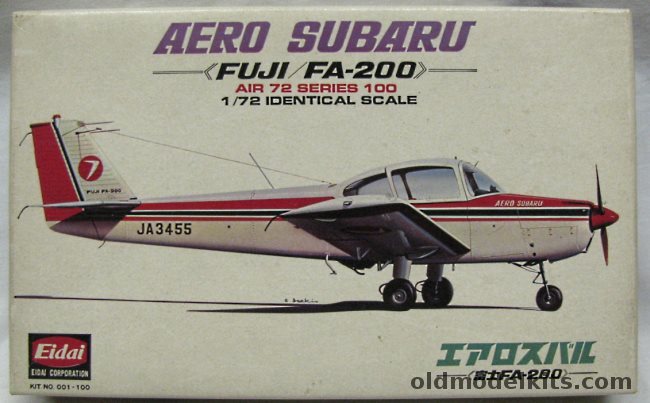 Eidai 1/72 Fuji FA-200 Aero Subaru, 001-100 plastic model kit